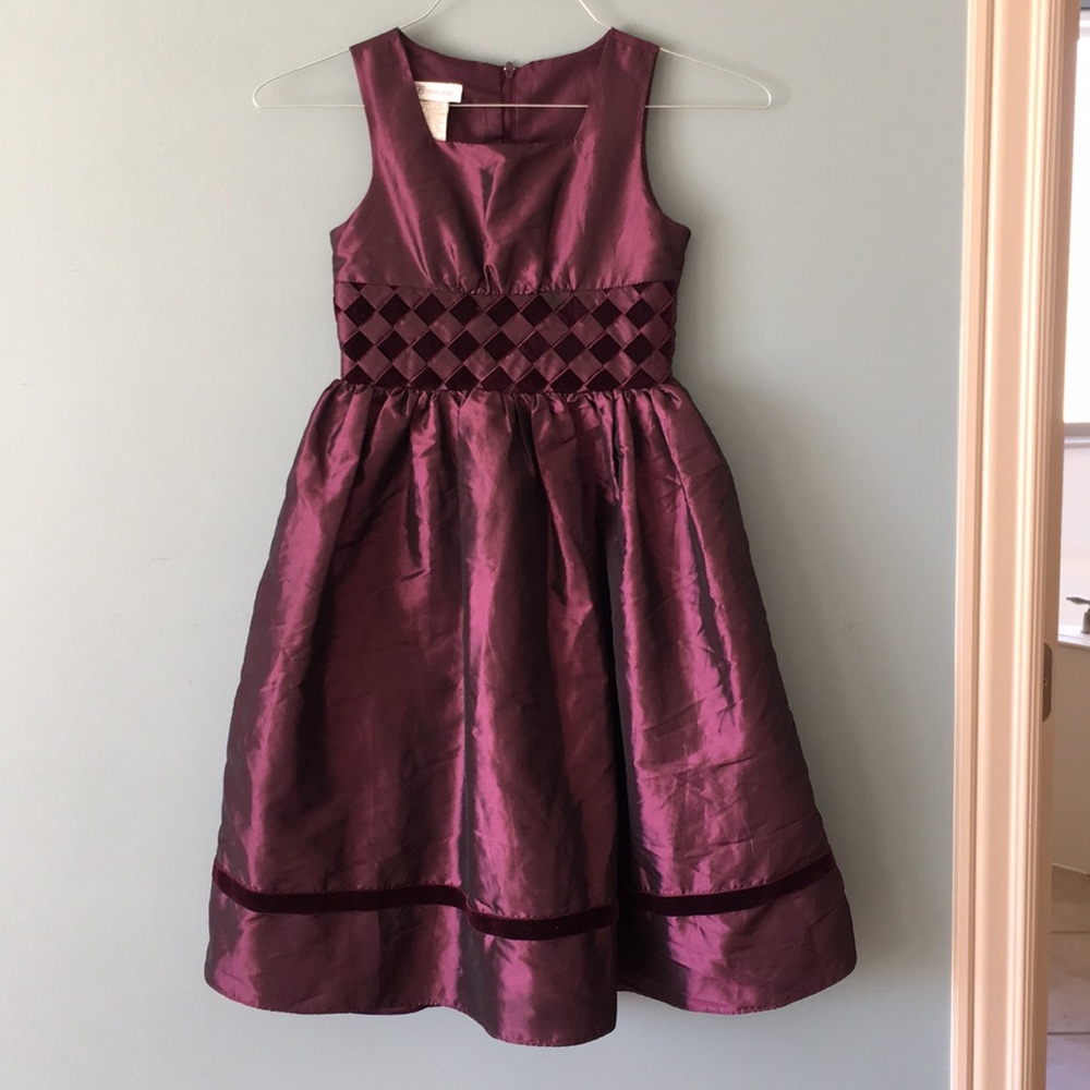 Children’s Purple Silk Dress